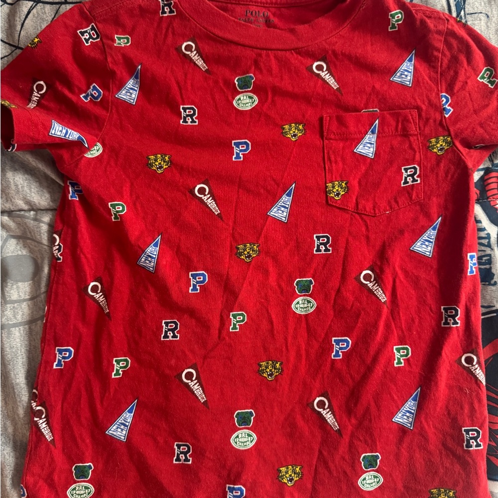 Polo Ralph Lauren Red Graphic Polo Shirt